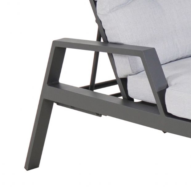 Fauteuil inclinable réglable à lattes en aluminium - 11D14C