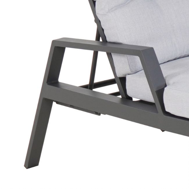 Fauteuil inclinable réglable à lattes en aluminium - 11D14C
