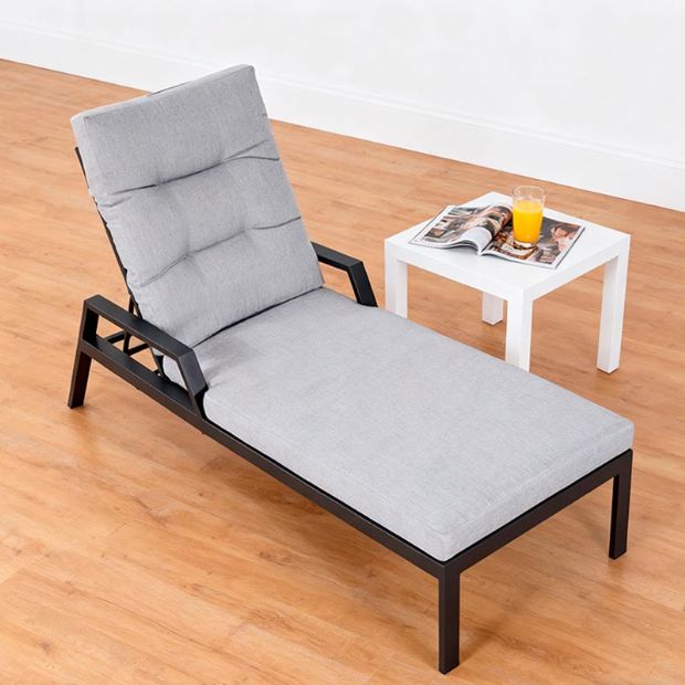 Fauteuil inclinable réglable à lattes en aluminium - 11D14C