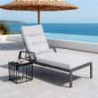 Fauteuil inclinable réglable à lattes en aluminium - 11D14C