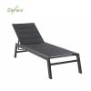 Fauteuil inclinable réglable Textilène en aluminium avec intérieur en coton - 11D14D