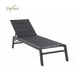 Fauteuil inclinable réglable Textilène en aluminium avec intérieur en coton - 11D14D