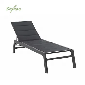 Fauteuil inclinable réglable Textilène en aluminium avec...