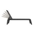 Fauteuil inclinable réglable Textilène en aluminium avec intérieur en coton - 11D14D