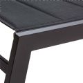 Fauteuil inclinable réglable Textilène en aluminium avec intérieur en coton - 11D14D
