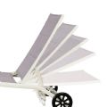 Fauteuil réglable en aluminium et textilène avec roulettes - 11D14E