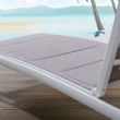 Fauteuil réglable en aluminium et textilène avec roulettes - 11D14E