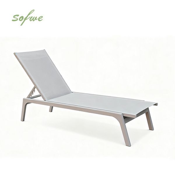 Fauteuil réglable en aluminium et textilène - 11D14F