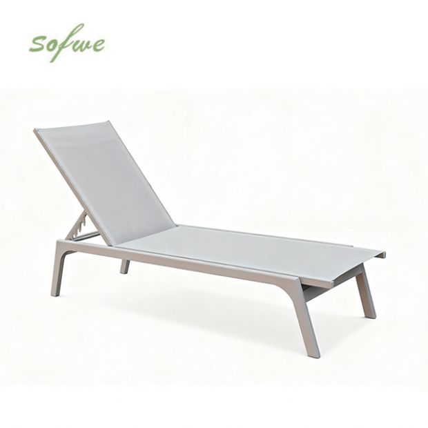 Fauteuil réglable en aluminium et textilène - 11D14F