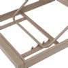Fauteuil réglable en aluminium, plastique et bois avec roulettes - 11D14G