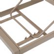 Fauteuil réglable en aluminium, plastique et bois avec roulettes - 11D14G