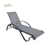Fauteuil inclinable réglable en aluminium avec accoudoirs en forme de S - 11D14I