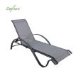 Fauteuil inclinable réglable en aluminium avec accoudoirs en forme de S - 11D14I