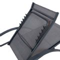 Fauteuil inclinable réglable en aluminium avec accoudoirs en forme de S - 11D14I