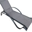 Fauteuil inclinable réglable en aluminium avec accoudoirs en forme de S - 11D14I