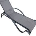 Fauteuil inclinable réglable en aluminium avec accoudoirs en forme de S - 11D14I