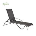 Fauteuil réglable en fer avec accoudoirs en forme de S - 11D14J