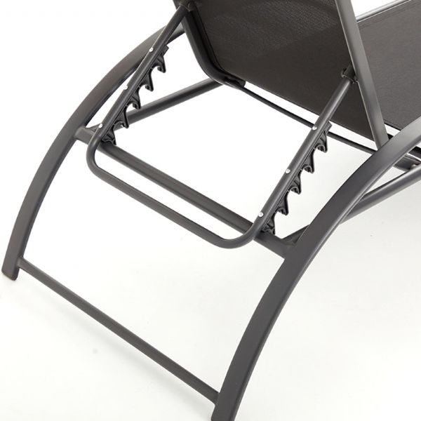 Fauteuil réglable en fer avec accoudoirs en forme de S - 11D14J