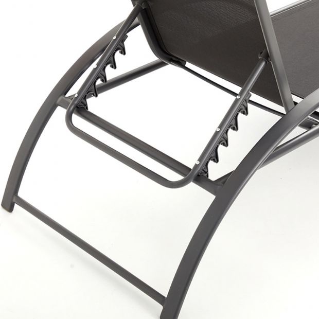 Fauteuil réglable en fer avec accoudoirs en forme de S - 11D14J