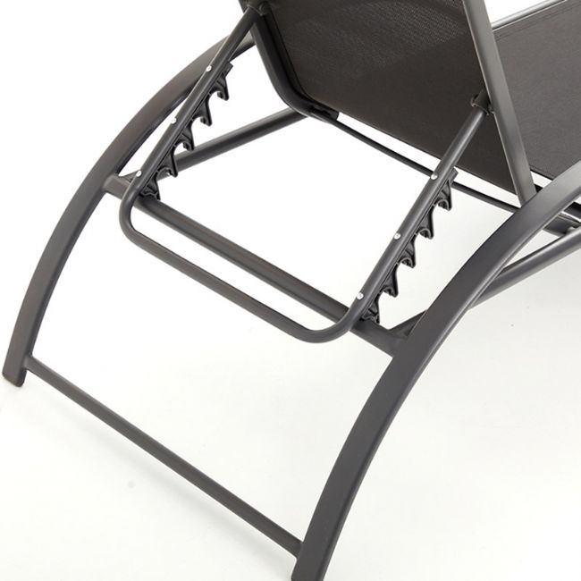 Fauteuil réglable en fer avec accoudoirs en forme de S - 11D14J
