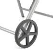 Fauteuil en aluminium Textilène avec roulettes et coussin - 11D14K