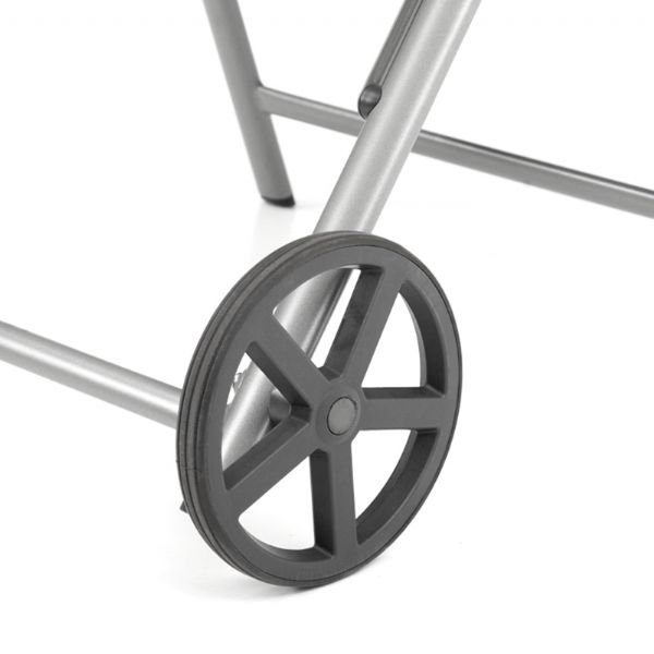 Fauteuil en aluminium Textilène avec roulettes et coussin - 11D14K