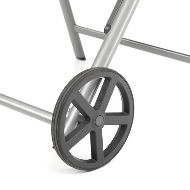 Fauteuil en aluminium Textilène avec roulettes et coussin - 11D14K
