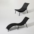 Fauteuil pliant en fer en forme de S - 11D14M