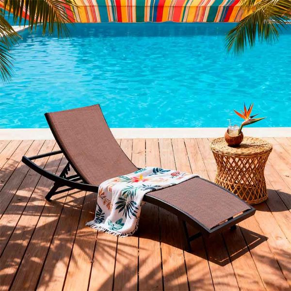 Fauteuil réglable en textilène de fer - 11D14N