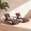 Fauteuil réglable en textilène de fer - 11D14N