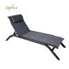 Chaise longue réglable d'extérieur avec structure en alliage d'aluminium et tissu en maille - 11D25A