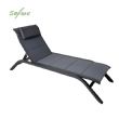 Chaise longue réglable d'extérieur avec structure en alliage d'aluminium et tissu en maille - 11D25A