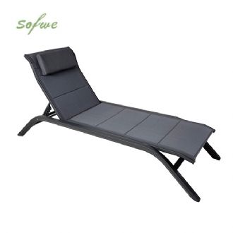 Chaise longue réglable d'extérieur avec structure en alliage...