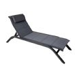 Chaise longue réglable d'extérieur avec structure en alliage d'aluminium et tissu en maille - 11D25A