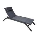 Chaise longue réglable d'extérieur avec structure en alliage d'aluminium et tissu en maille - 11D25A