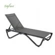 Chaise longue d'extérieur avec base en aluminium en forme de W - 11D25B