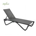 Chaise longue d'extérieur avec base en aluminium en forme de W - 11D25B