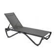 Chaise longue d'extérieur avec base en aluminium en forme de W - 11D25B