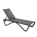 Chaise longue d'extérieur avec base en aluminium en forme de W - 11D25B