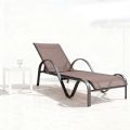 Chaise longue d'extérieur avec accoudoirs incurvés - 11D25E