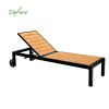 Chaise longue en aluminium avec structure en aluminium et WPC pour extérieur - 11D25G