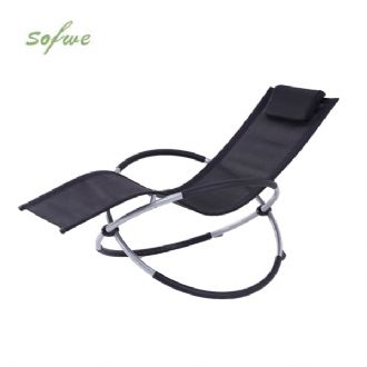 Chaise longue de jardin à bascule en gros, avec structure...