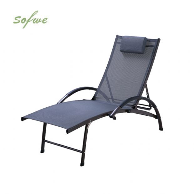 Vente en gros de chaises longues d'extérieur réglables pour l'ameublement de terrasses au bord de la piscine - 11D25I