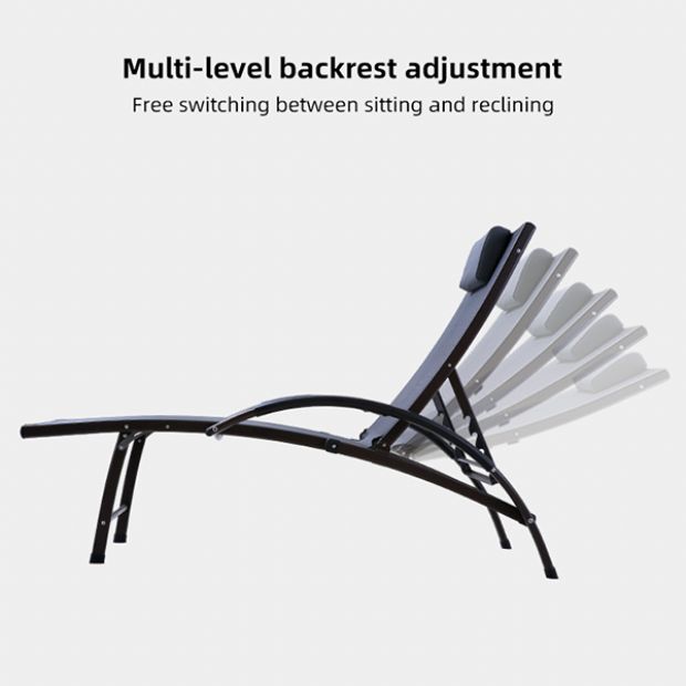 Vente en gros de chaises longues d'extérieur réglables pour l'ameublement de terrasses au bord de la piscine - 11D25I