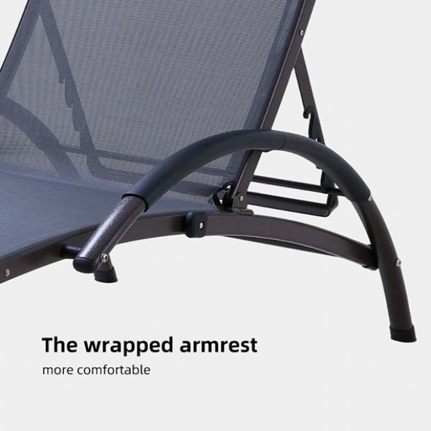 Vente en gros de chaises longues d'extérieur réglables pour l'ameublement de terrasses au bord de la piscine - 11D25I
