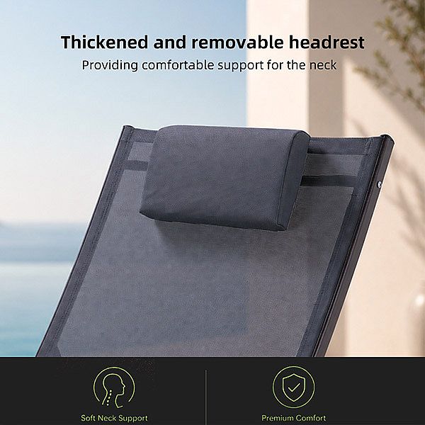 Vente en gros de chaises longues d'extérieur réglables pour l'ameublement de terrasses au bord de la piscine - 11D25I