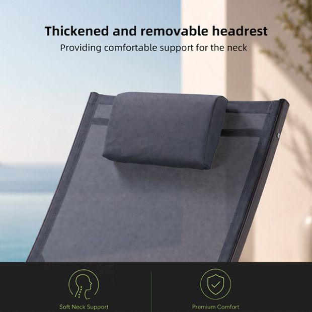 Vente en gros de chaises longues d'extérieur réglables pour l'ameublement de terrasses au bord de la piscine - 11D25I