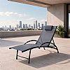 Vente en gros de chaises longues d'extérieur réglables pour l'ameublement de terrasses au bord de la piscine - 11D25I