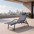 Vente en gros de chaises longues d'extérieur réglables pour l'ameublement de terrasses au bord de la piscine - 11D25I