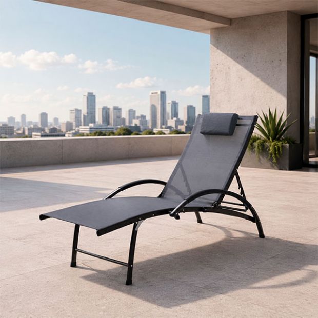 Vente en gros de chaises longues d'extérieur réglables pour l'ameublement de terrasses au bord de la piscine - 11D25I